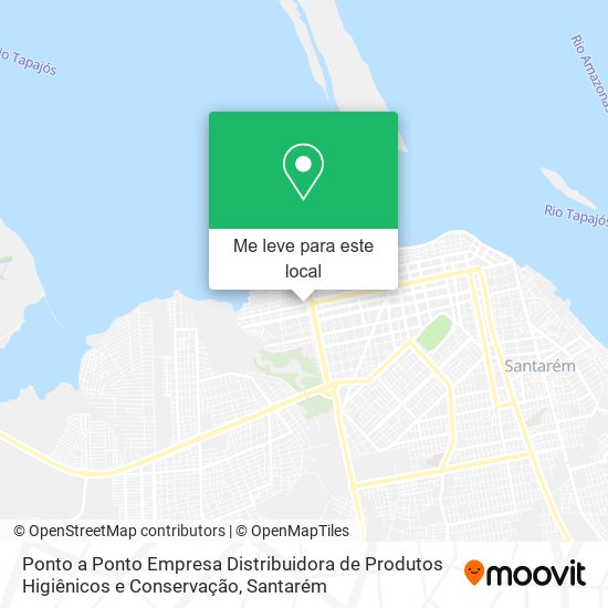 Ponto a Ponto Empresa Distribuidora de Produtos Higiênicos e Conservação mapa