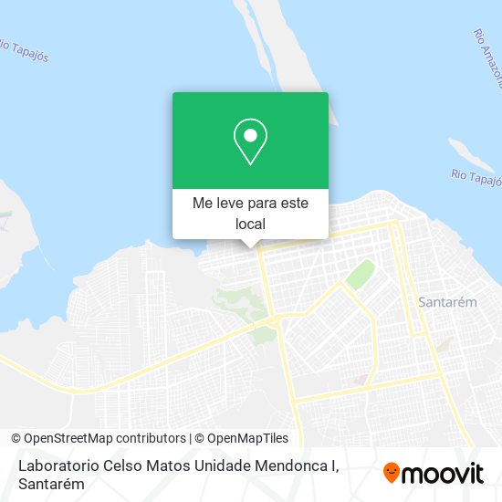 Laboratorio Celso Matos Unidade Mendonca I mapa