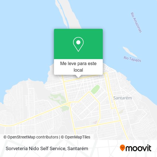 Sorveteria Nido Self Service mapa