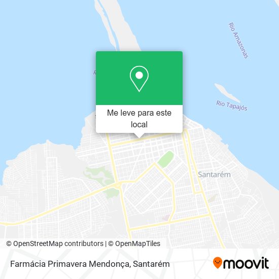 Farmácia Primavera Mendonça mapa