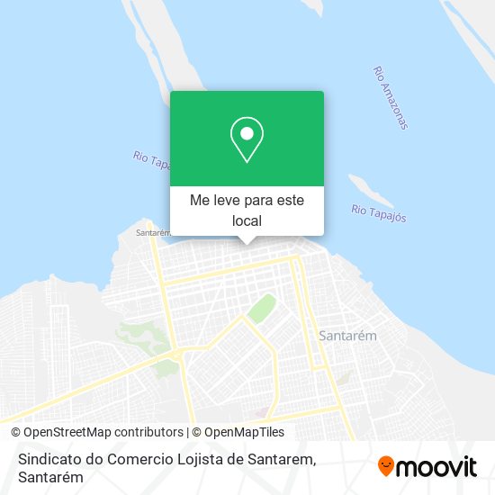 Sindicato do Comercio Lojista de Santarem mapa