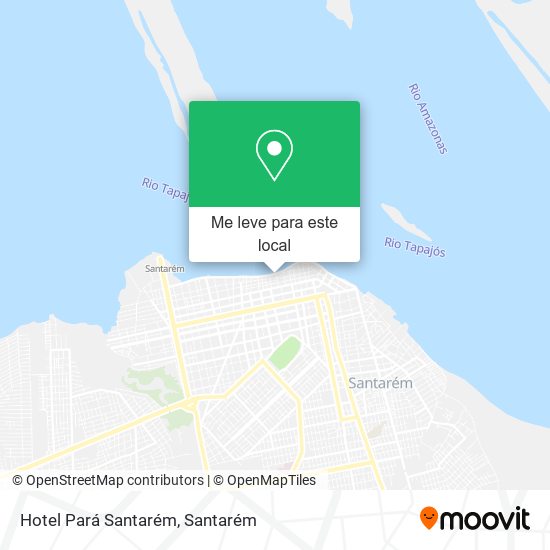 Hotel Pará Santarém mapa