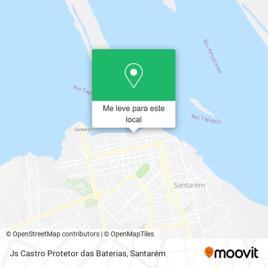 Js Castro Protetor das Baterias mapa