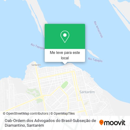 Oab-Ordem dos Advogados do Brasil-Subseção de Diamantino mapa