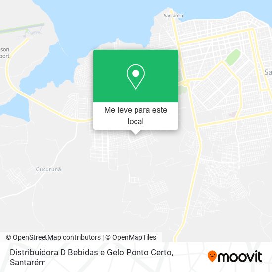 Distribuidora D Bebidas e Gelo Ponto Certo mapa