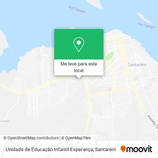 Unidade de Educação Infantil Esperança mapa