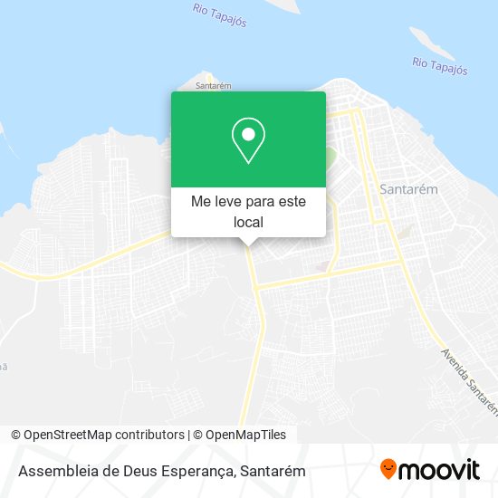 Assembleia de Deus Esperança mapa