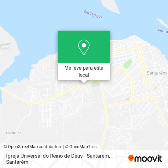 Igreja Universal do Reino de Deus - Santarem mapa