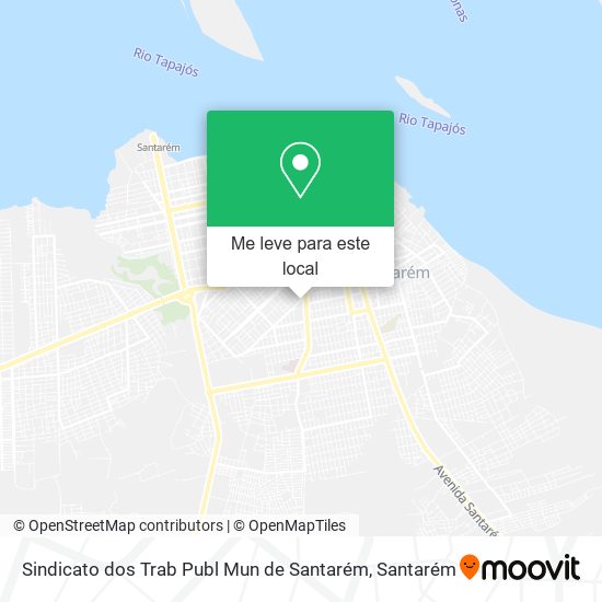 Sindicato dos Trab Publ Mun de Santarém mapa