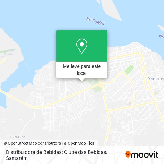 Distribuidora de Bebidas: Clube das Bebidas mapa