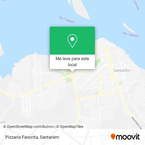 Pizzaria Favorita mapa