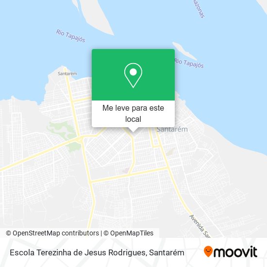 Escola Terezinha de Jesus Rodrigues mapa