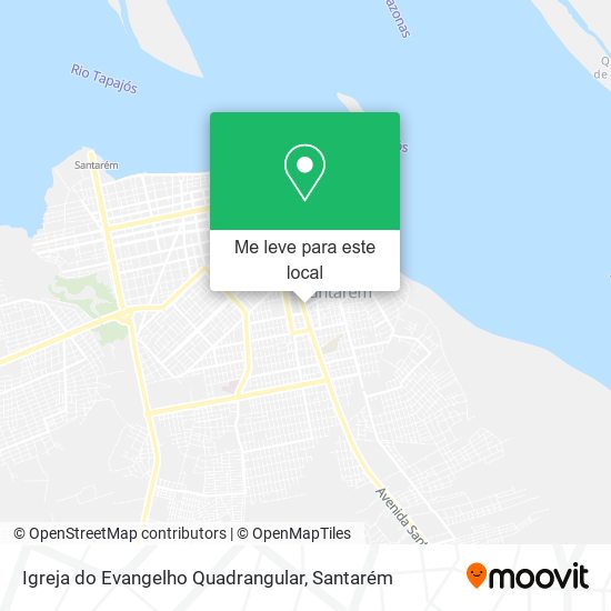 Igreja do Evangelho Quadrangular mapa