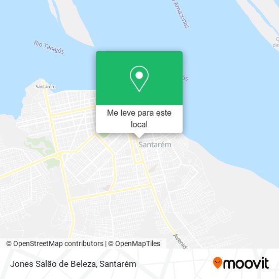 Jones Salão de Beleza mapa