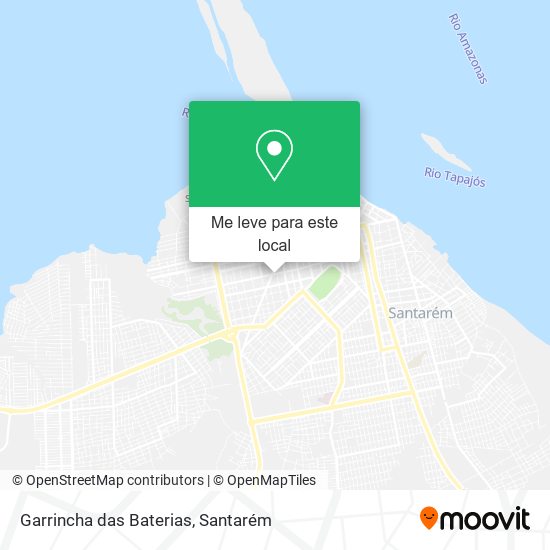 Garrincha das Baterias mapa