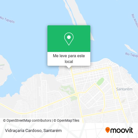 Vidraçaria Cardoso mapa