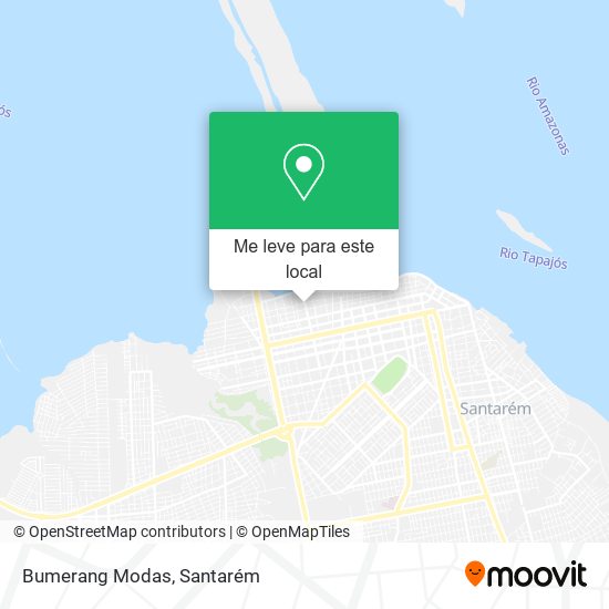 Bumerang Modas mapa