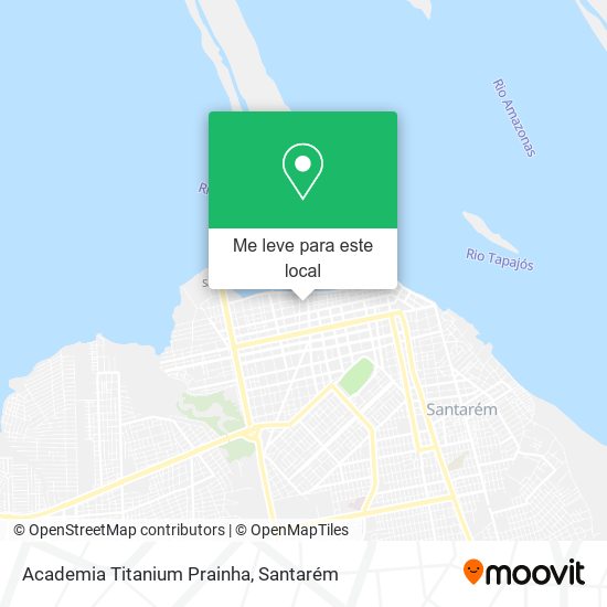 Academia Titanium Prainha mapa