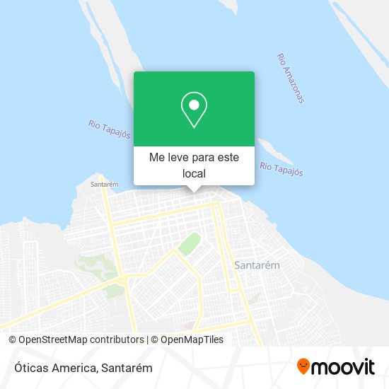 Óticas America mapa