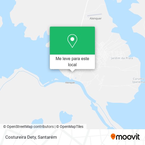 Costureira Dety mapa