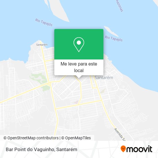 Bar Point do Vaguinho mapa