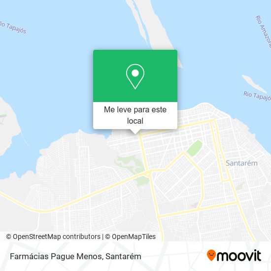 Farmácias Pague Menos mapa