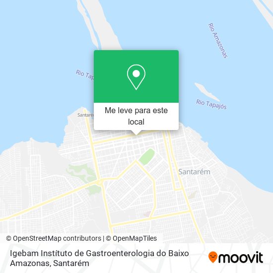 Igebam Instítuto de Gastroenterologia do Baixo Amazonas mapa