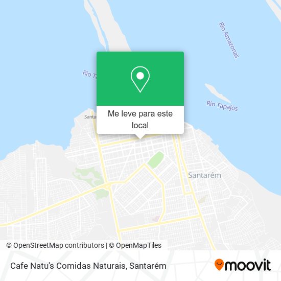 Cafe Natu's Comidas Naturais mapa