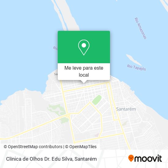Clínica de Olhos Dr. Edu Silva mapa