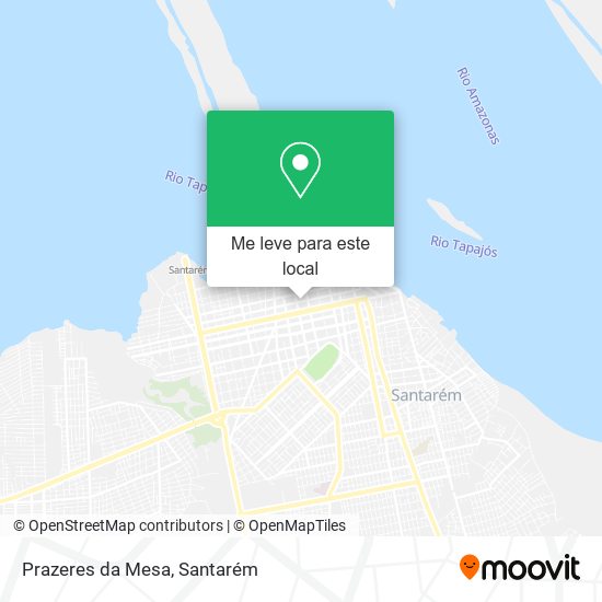 Prazeres da Mesa mapa