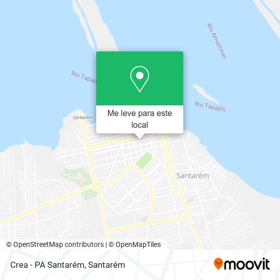 Crea - PA Santarém mapa