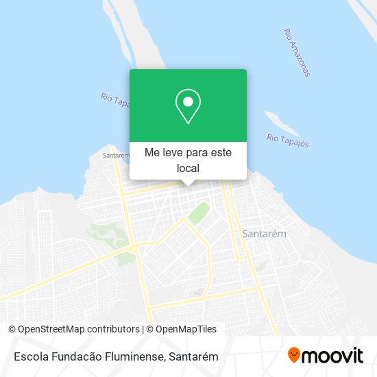 Escola Fundacão Fluminense mapa
