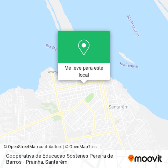 Cooperativa de Educacao Sostenes Pereira de Barros - Prainha mapa