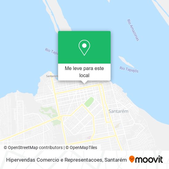 Hipervendas Comercio e Representacoes mapa