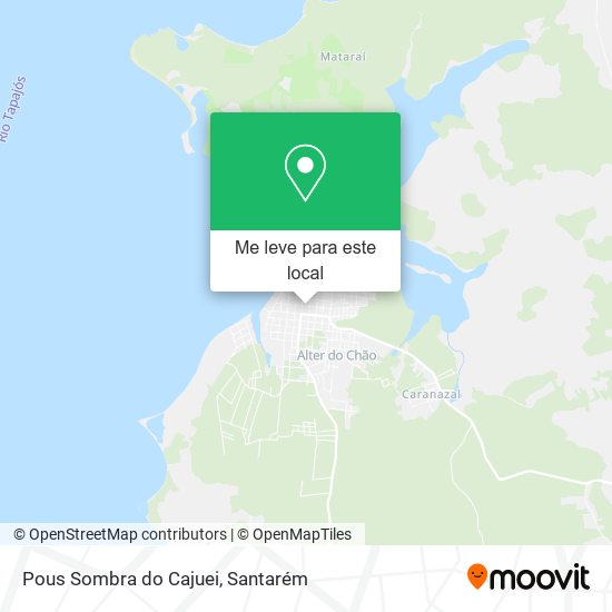 Pous Sombra do Cajuei mapa