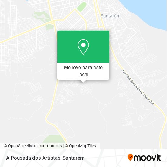 A Pousada dos Artistas mapa