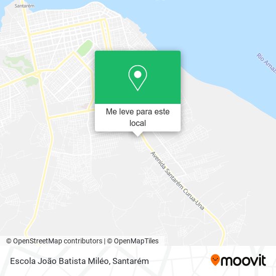 Escola João Batista Miléo mapa