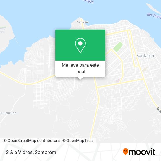 S & a Vidros mapa