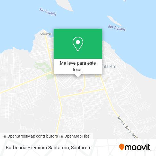 Barbearia Premium Santarém mapa