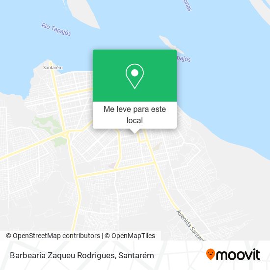 Barbearia Zaqueu Rodrigues mapa