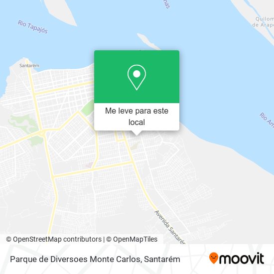 Parque de Diversoes Monte Carlos mapa