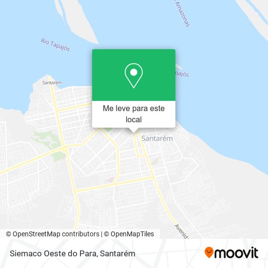 Siemaco Oeste do Para mapa