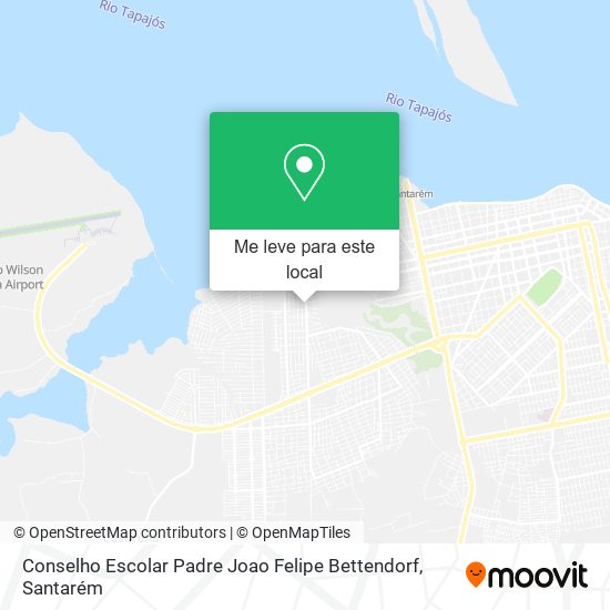 Conselho Escolar Padre Joao Felipe Bettendorf mapa