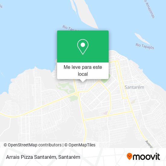 Arrais Pizza Santarém mapa