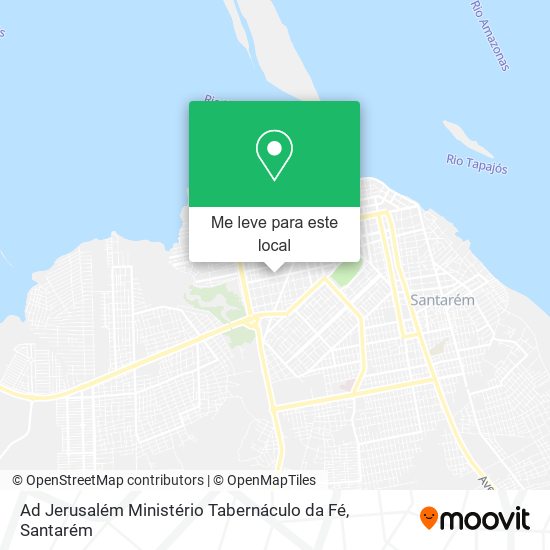 Ad Jerusalém Ministério Tabernáculo da Fé mapa