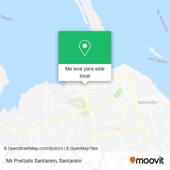 Mr Pretzels Santarem mapa