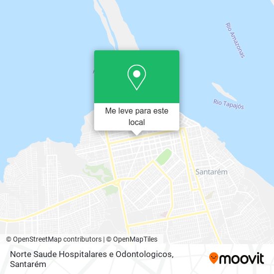 Norte Saude Hospitalares e Odontologicos mapa