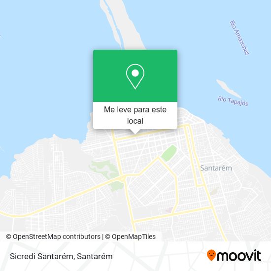 Sicredi Santarém mapa