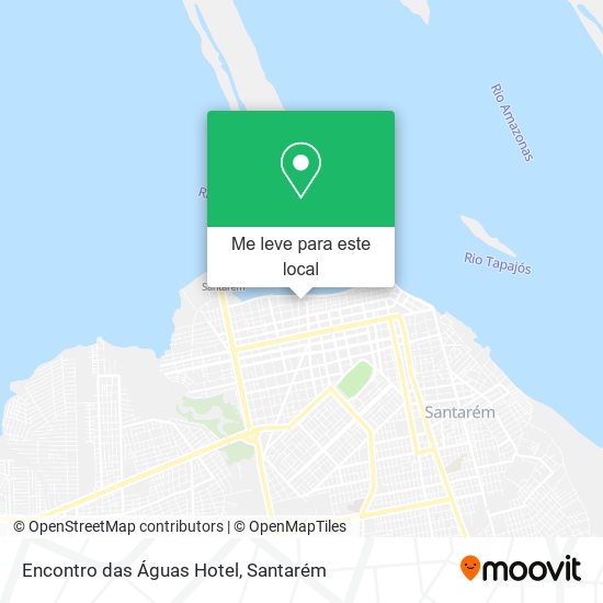 Encontro das Águas Hotel mapa