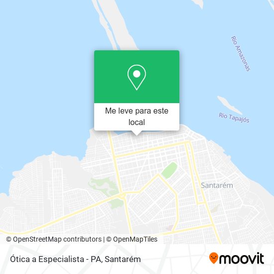 Ótica a Especialista - PA mapa